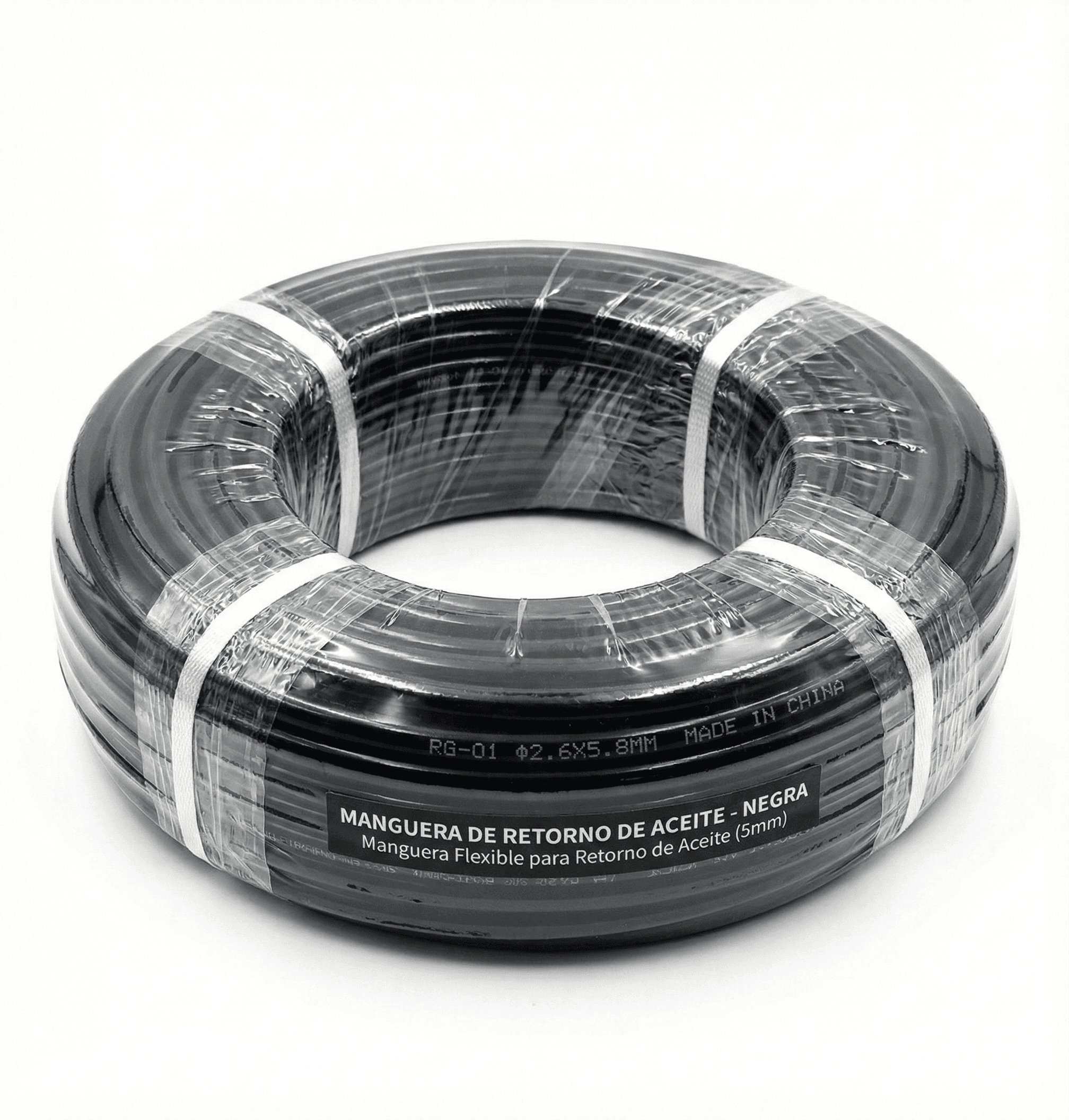 Manguera Termoplástica ID 2,6mm x OD 5,8mm - Color Negro